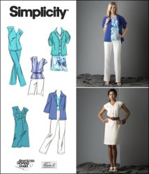 2705 SLVLSS  DRESS, TOP, PANTS, SHORTS, JACKET PATTERN 10-18